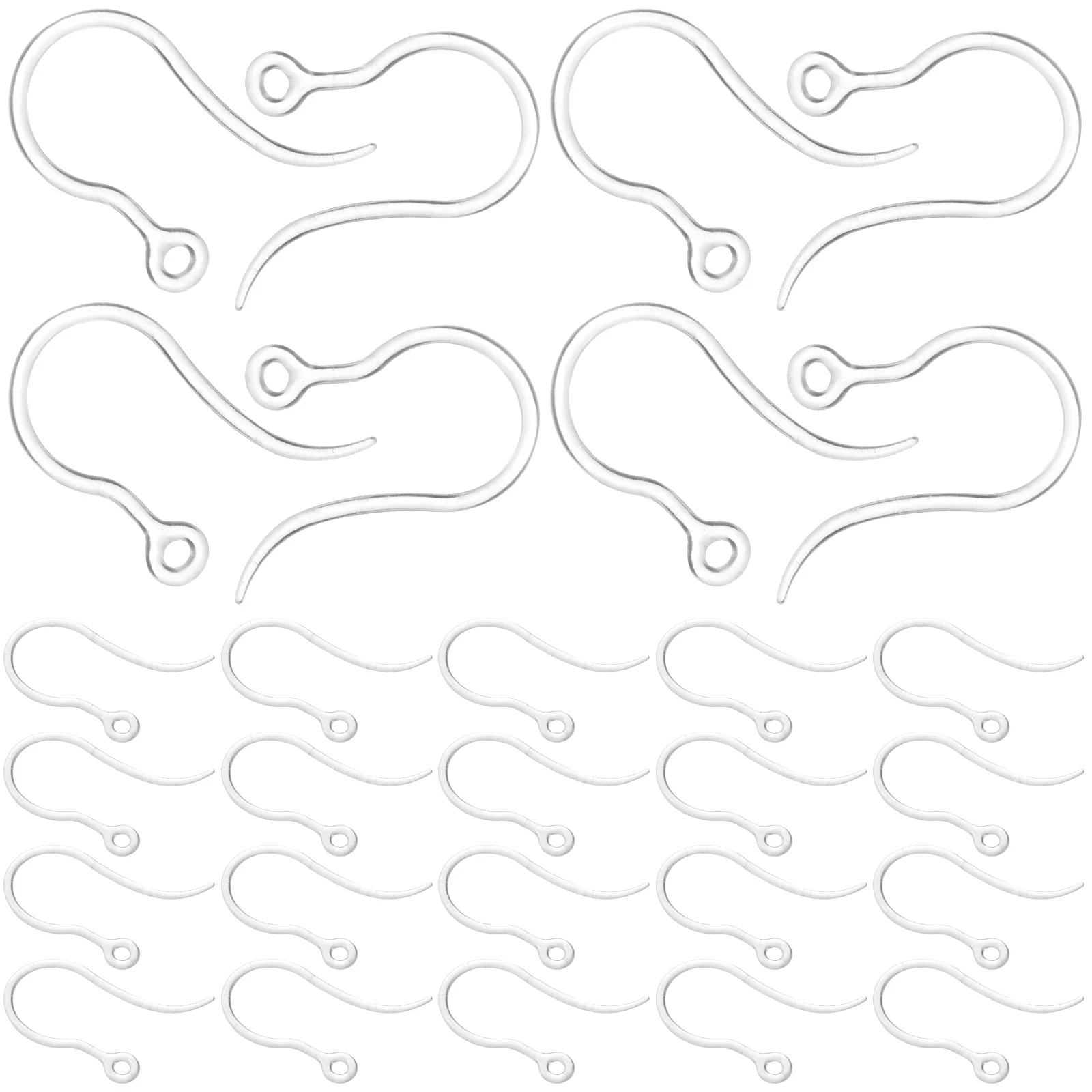 50 Pcs Transparent Resin Ear Hooks Craft Earring Material Support for Heavy Earrings Diy Accessories
50 Pcs Transparent Resin Ear Hooks Craft Earring Material Support for Heavy Earrings Diy Accessories