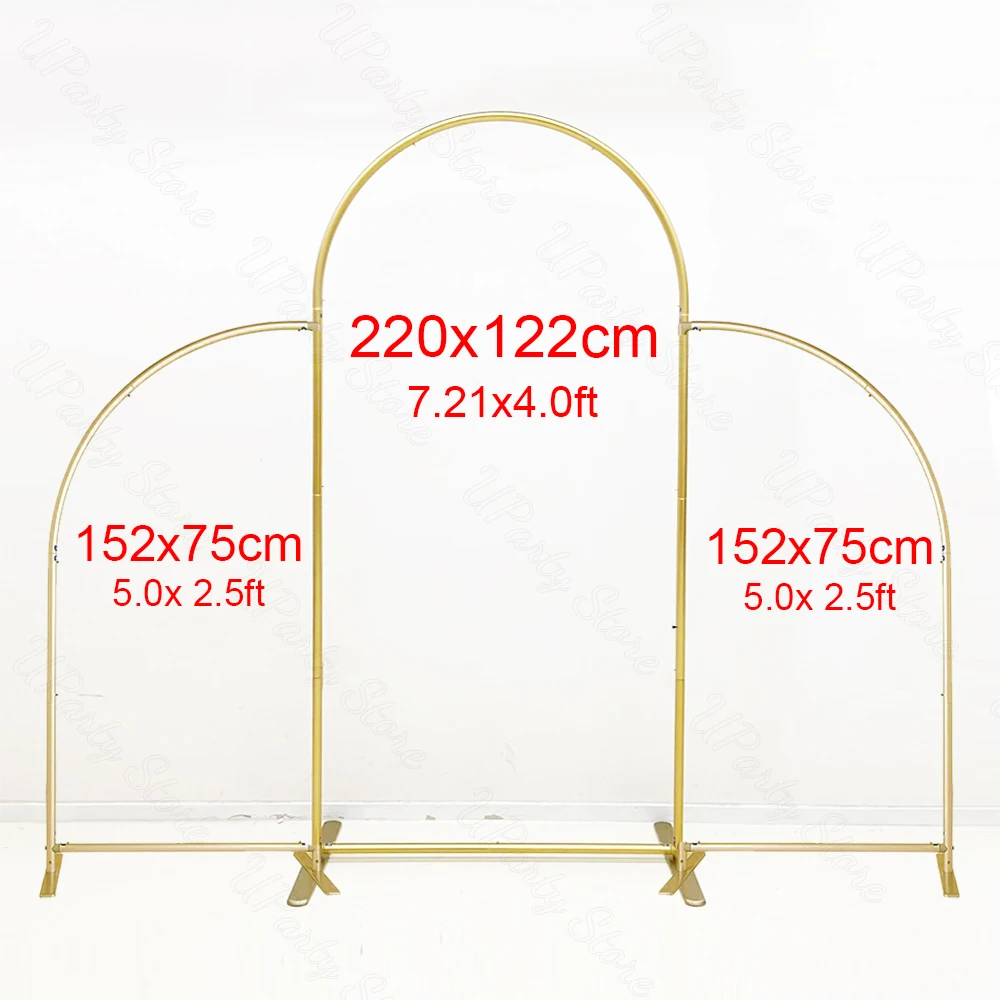 3Pcs Chiara Backdrop Arch Cover Aluminum Metal Gold Arch Backdrop Stand for Wedding Party Birthday Baby Shower Background Decor
3Pcs Chiara Backdrop Arch Cover Aluminum Metal Gold Arch Backdrop Stand for Wedding Party Birthday Baby Shower Background Decor