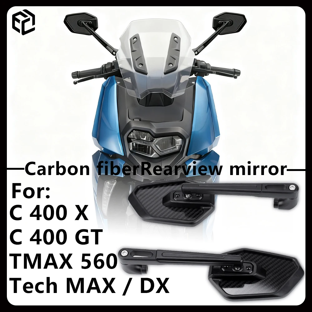 For BMW C 400X / C 400GT / YAMAHA / TMAX 560 / Tech Max / DX / Carbon Fiber Rearview Mirror Espejos Motorcycle Accessories
For BMW C 400X / C 400GT / YAMAHA / TMAX 560 / Tech Max / DX / Carbon Fiber Rearview Mirror Espejos Motorcycle Accessories