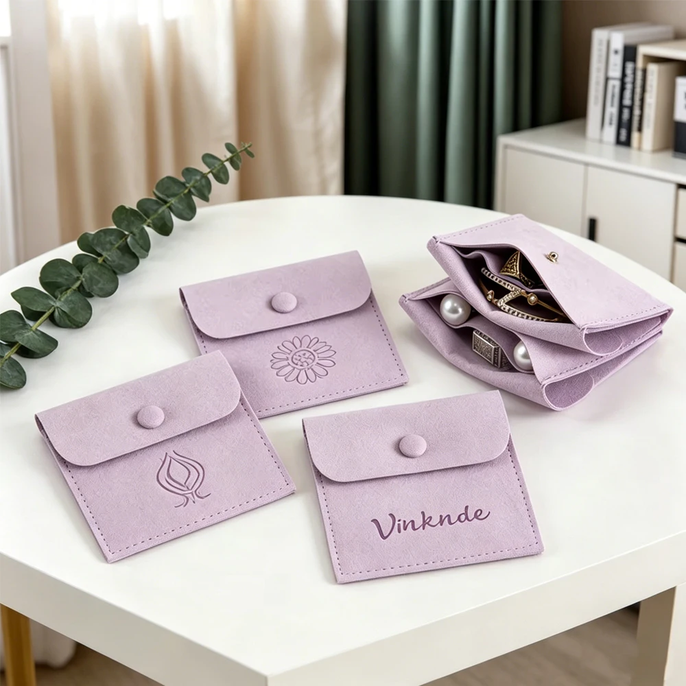 Custom Jewelry Bag 8x8cm Microfiber Snap Button Pouch with Divider Ring Earring Pendant Oil Storage Key Sack Wedding Gift Favor
Custom Jewelry Bag 8x8cm Microfiber Snap Button Pouch with Divider Ring Earring Pendant Oil Storage Key Sack Wedding Gift Favor