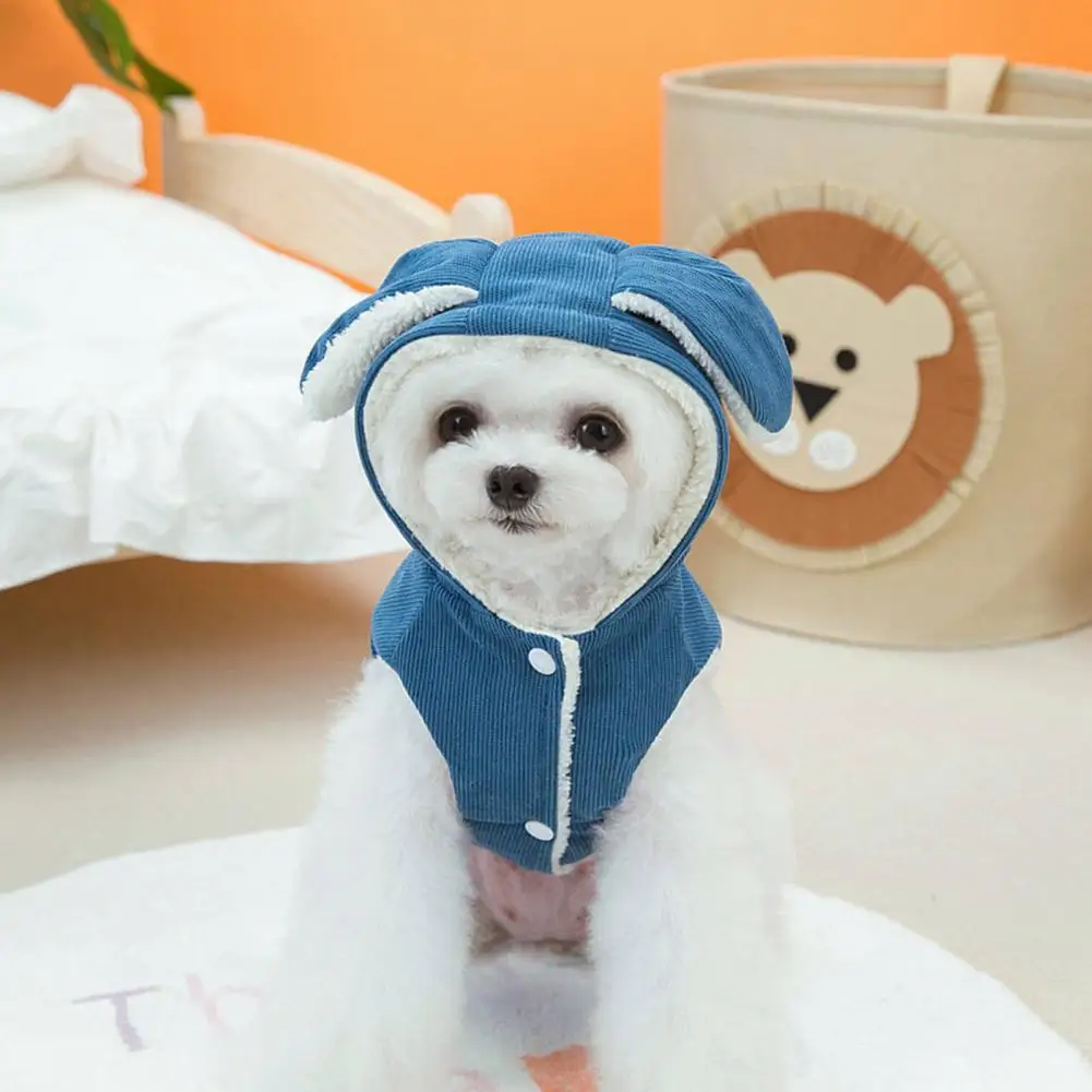 Cute Ear Decoration Pet Coat Soft Comfortable Pet Cotton Coat with Button Closure Ideal Winter Jacket for Dogs Cats for Outdoor
Cute Ear Decoration Pet Coat Soft Comfortable Pet Cotton Coat with Button Closure Ideal Winter Jacket for Dogs Cats for Outdoor