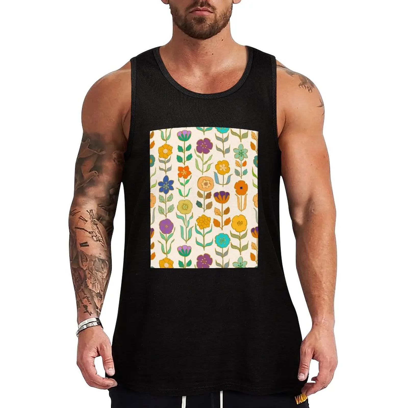 Vintage Flowers Wonderland Multicoloured Retro Floral Tank Top T-shirt men sleeveless gym shirt man fitness
Vintage Flowers Wonderland Multicoloured Retro Floral Tank Top T-shirt men sleeveless gym shirt man fitness