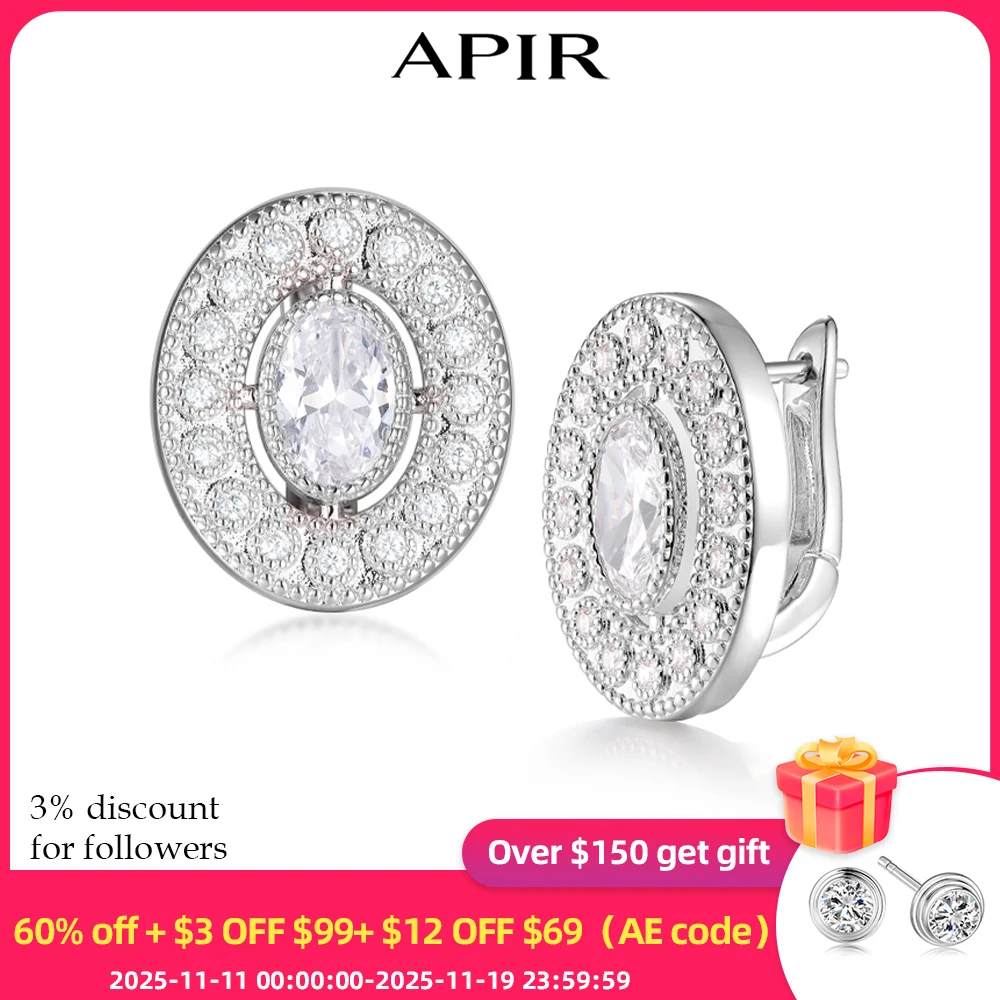 APIR 3.98 ct Oval cut Mossanite Clip Earrings for Women 925 Sterling Silver Retro European Court Style Earrings Banquet Jewelry
APIR 3.98 ct Oval cut Mossanite Clip Earrings for Women 925 Sterling Silver Retro European Court Style Earrings Banquet Jewelry
