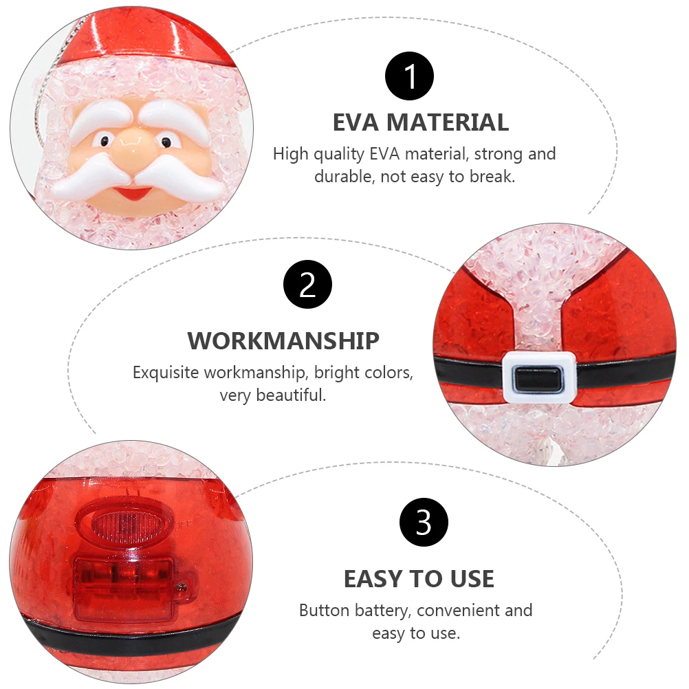 EVA Material LED Colorful Lights Night Light Durable Safe Environmental Santa Clause Lamp Christmas Supplies Bright Festive
EVA Material LED Colorful Lights Night Light Durable Safe Environmental Santa Clause Lamp Christmas Supplies Bright Festive