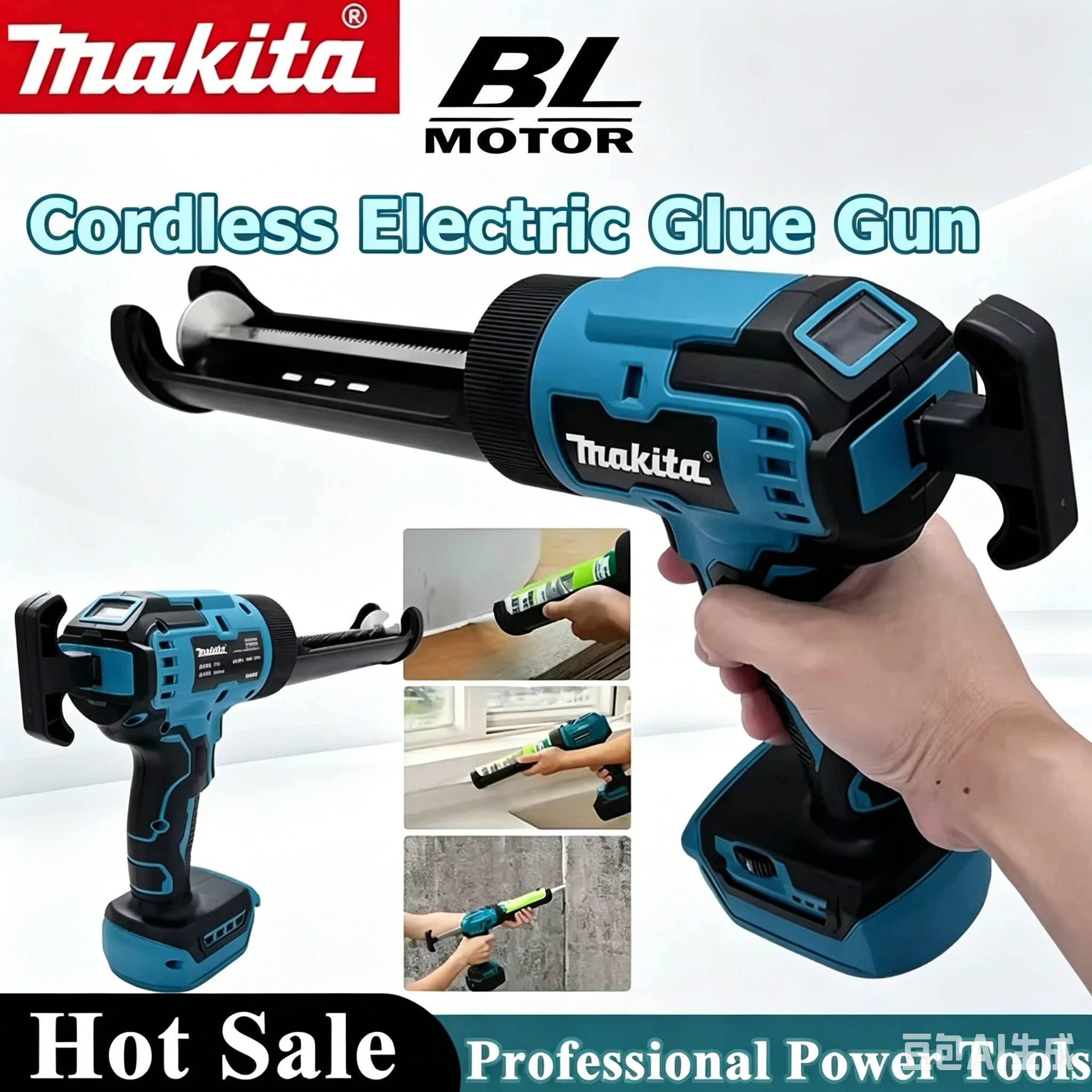 Makita Cordless Power Tool Silicone Electric Glass Caulking Gun LED Gun Multifunctional DIY Repair Tool
Makita Cordless Power Tool Silicone Electric Glass Caulking Gun LED Gun Multifunctional DIY Repair Tool