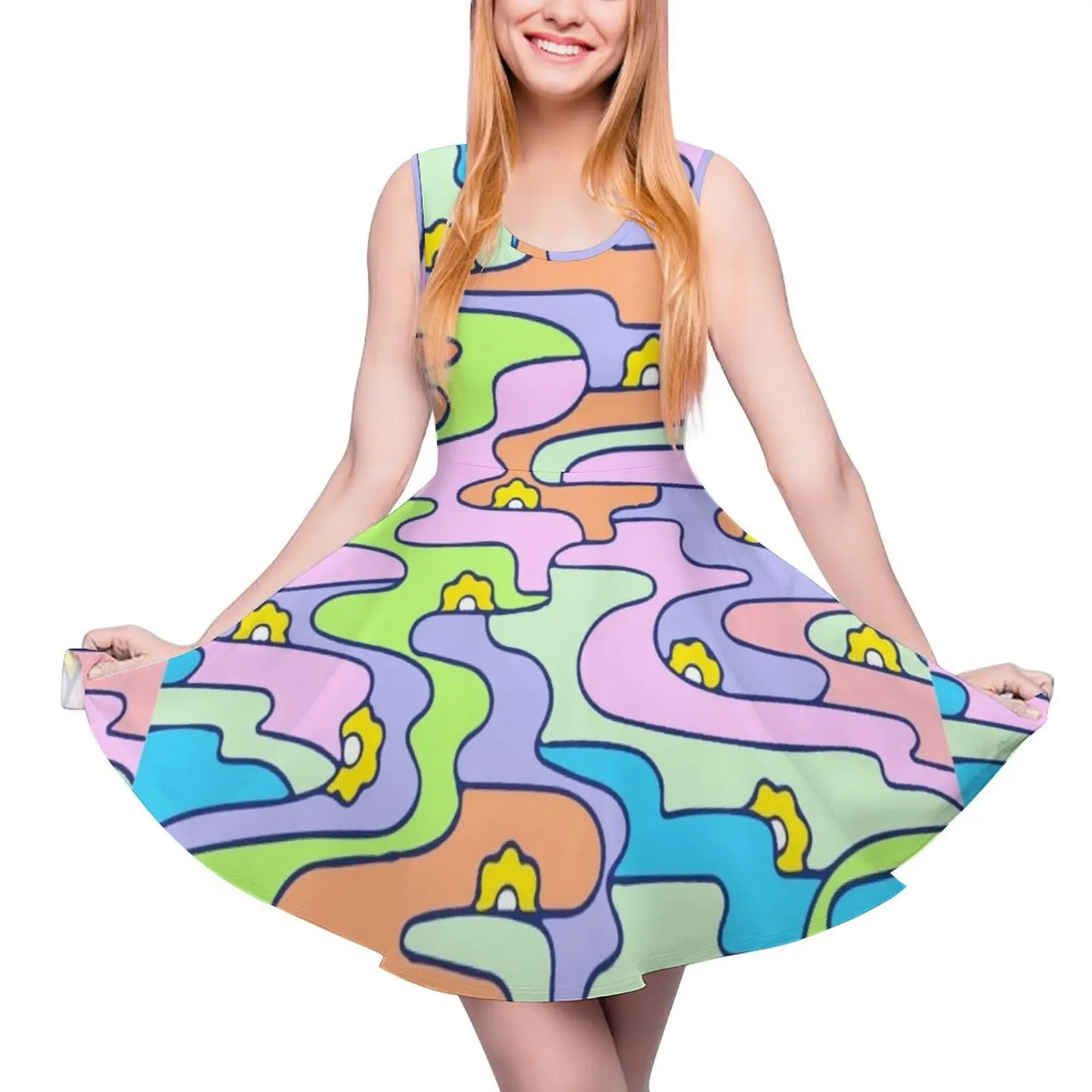 Print 10 - The colorful 60s collection Sleeveless Dress party dress women elegant luxury Women"s summer long dress
Print 10 - The colorful 60s collection Sleeveless Dress party dress women elegant luxury Women"s summer long dress