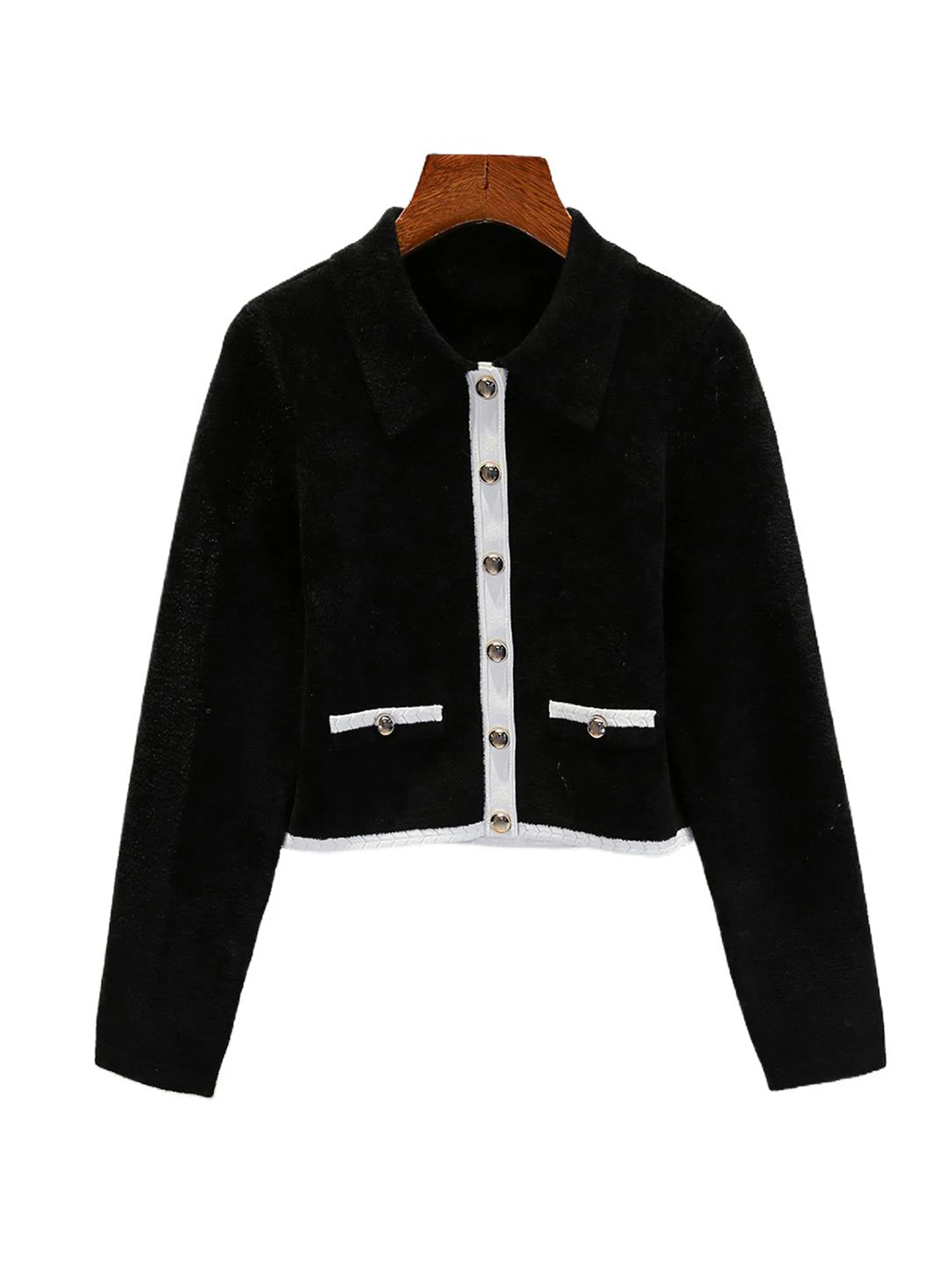 S Home South Oil High End Women's Velvet Cardigan Jaet Hepburn Sle Autumn 2025 Retro Commute Wind ort Outerwear
S Home South Oil High End Women's Velvet Cardigan Jaet Hepburn Sle Autumn 2025 Retro Commute Wind ort Outerwear