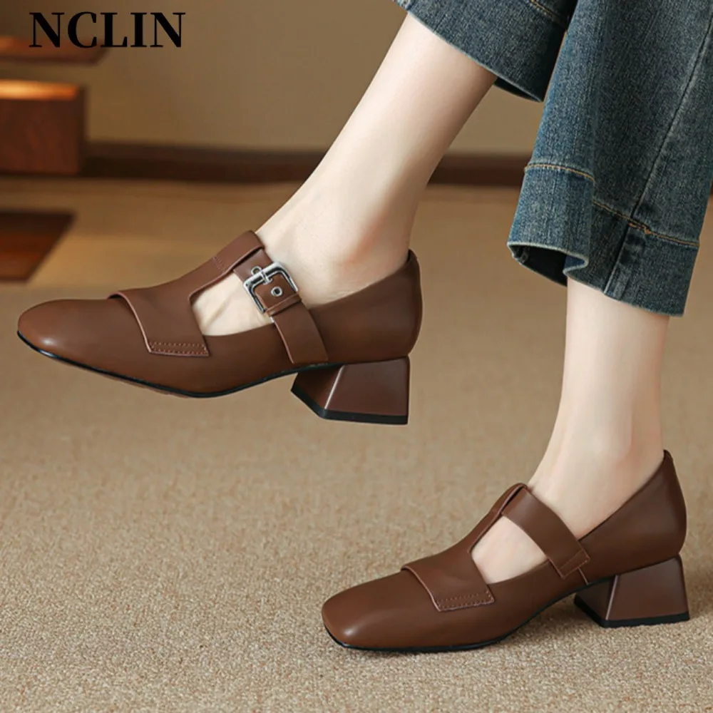 Mary Jane Single Shoes Thick Heel Shoes Elegant Classic Retro Brown Square Toe Comfortable Soft Shallow Mid Heel Women's Shoes
Mary Jane Single Shoes Thick Heel Shoes Elegant Classic Retro Brown Square Toe Comfortable Soft Shallow Mid Heel Women's Shoes