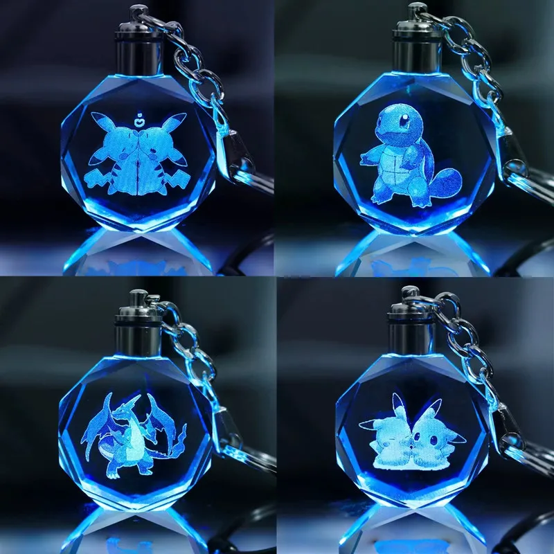Pokemon Crystal Luminous Keychain Pendant Anime Figures Pikachu Charizard Snorlax Character Figure Model Kids Toy Birthday Gift
Pokemon Crystal Luminous Keychain Pendant Anime Figures Pikachu Charizard Snorlax Character Figure Model Kids Toy Birthday Gift