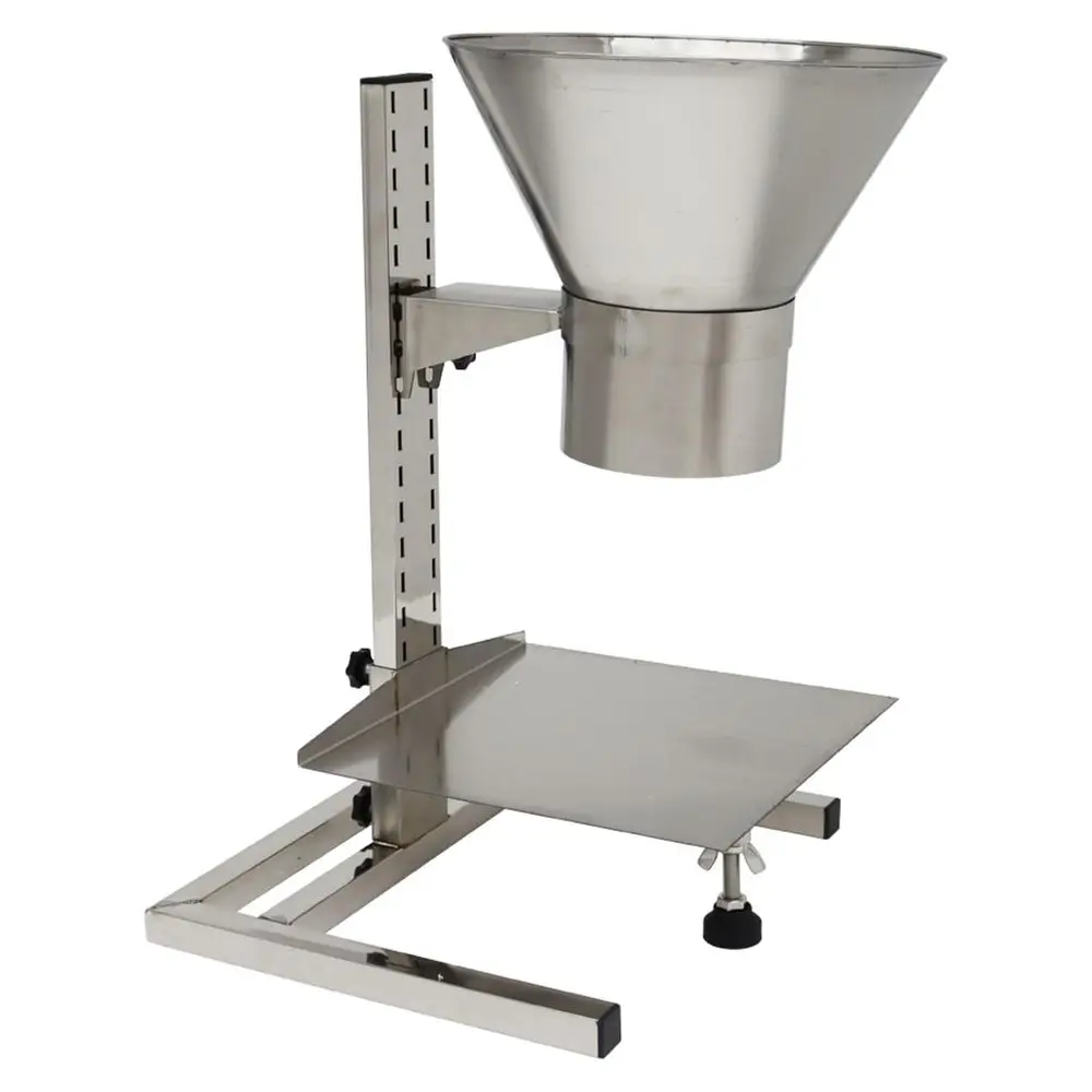 Stainless Steel Feeding Funnel, Food Grade Manual Filling Hopper, Height Adjustment, with Upgraded Bracket and Lifting Platform
Stainless Steel Feeding Funnel, Food Grade Manual Filling Hopper, Height Adjustment, with Upgraded Bracket and Lifting Platform