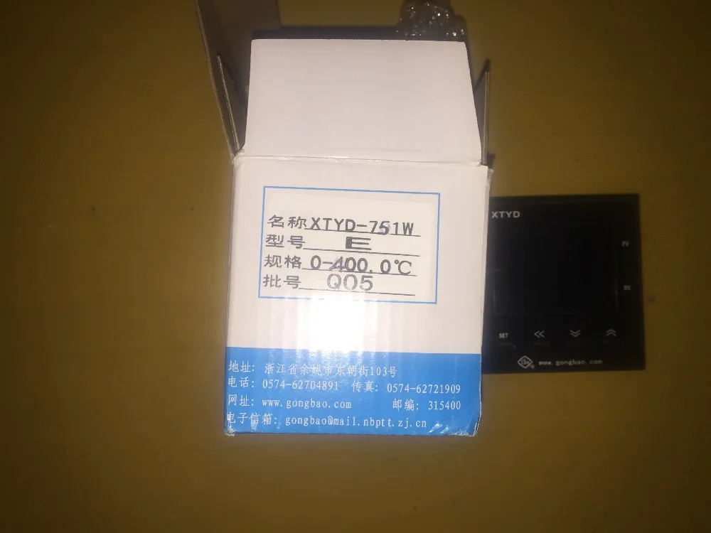 Оригинальный термометр XMTD с жидкокристаллическим дисплеем, контроллер температуры XTYD-751W, 0-400°C, тип E
Оригинальный термометр XMTD с жидкокристаллическим дисплеем, контроллер температуры XTYD-751W, 0-400°C, тип E