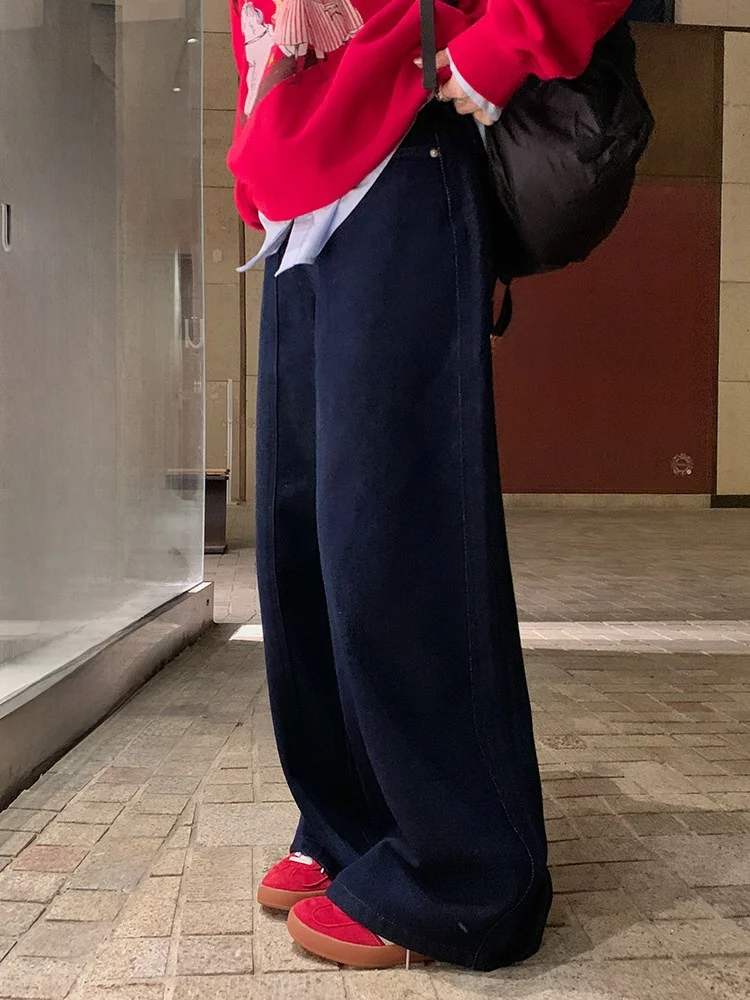 Slimming High Waist Wide Leg Pants 3D Tailoring Hip Concealing Commute Style Cotton Blend Comfortable Winter Trousers
Slimming High Waist Wide Leg Pants 3D Tailoring Hip Concealing Commute Style Cotton Blend Comfortable Winter Trousers