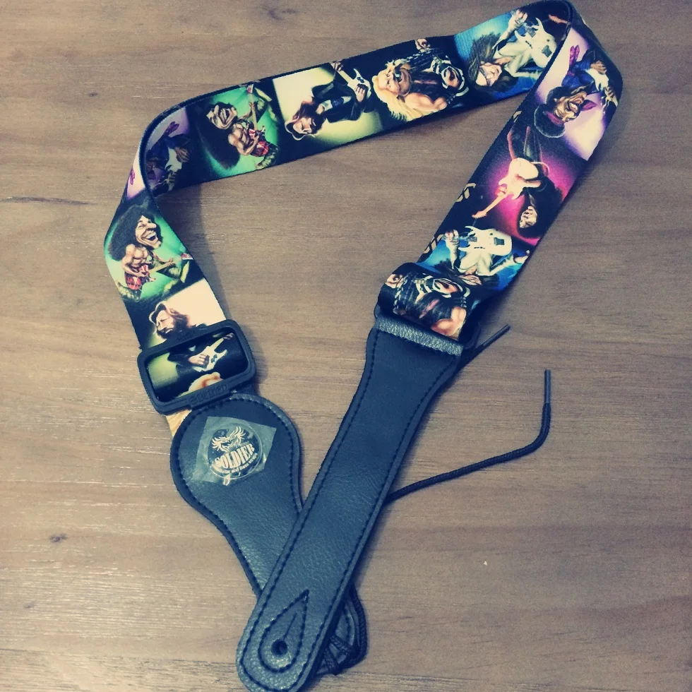 Leather Head Electric Guitar Strap Polyester Printing Personalized Bass Strap Wooden Guitar Strap String Instrument Accessories
Leather Head Electric Guitar Strap Polyester Printing Personalized Bass Strap Wooden Guitar Strap String Instrument Accessories