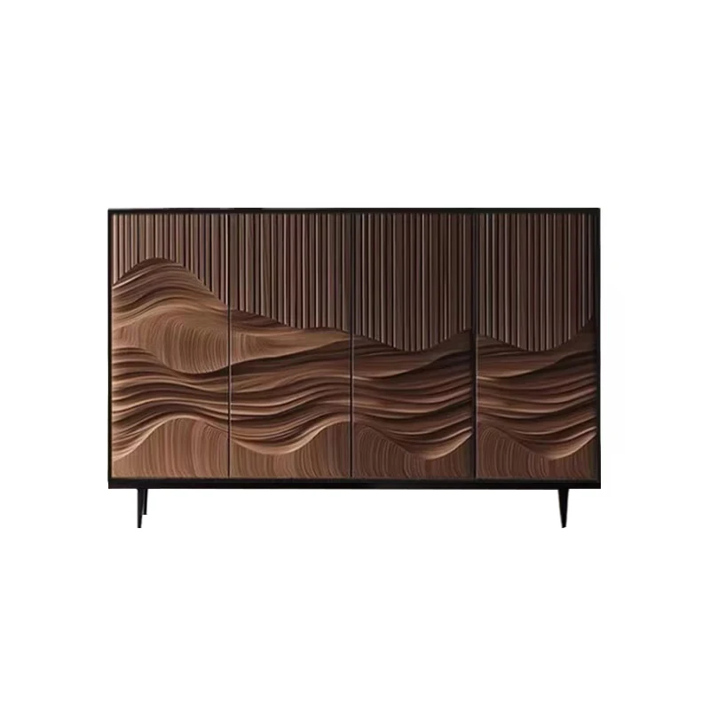 Carved high-end dining side cabinet designer porch solid wood partition shoe cabinet
Carved high-end dining side cabinet designer porch solid wood partition shoe cabinet