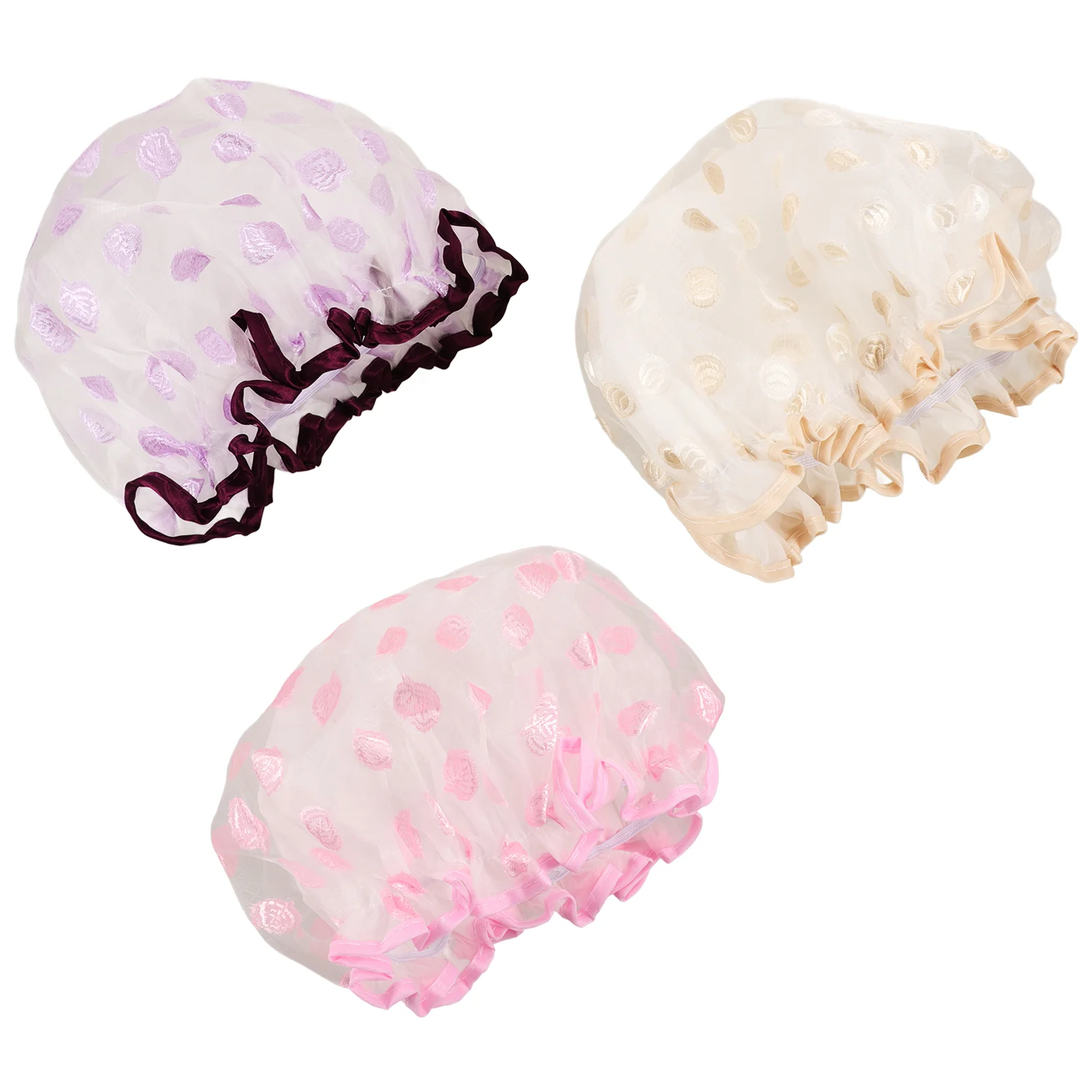 3 Pcs Double Layer Shower Cap Hair Wash for Kids Caps Women Bonnet Sleeping Adjustable Bath Reusable Dry Woman
3 Pcs Double Layer Shower Cap Hair Wash for Kids Caps Women Bonnet Sleeping Adjustable Bath Reusable Dry Woman
