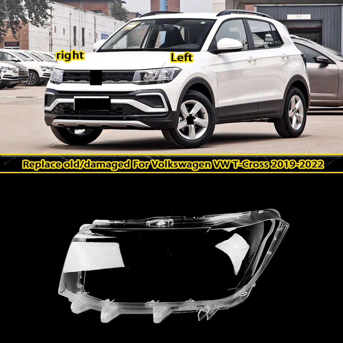 Headlamp Cover Plexiglass Lampshade Shell Mask for Headlamp Lampshade Replacement For Volkswagen VW T-Cross 2019 2020 2021
Headlamp Cover Plexiglass Lampshade Shell Mask for Headlamp Lampshade Replacement For Volkswagen VW T-Cross 2019 2020 2021