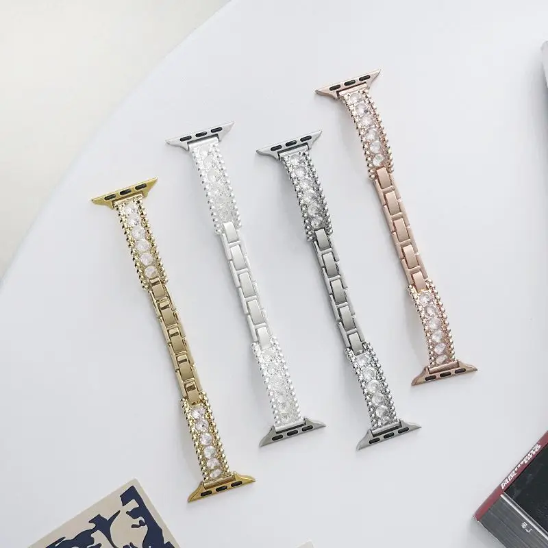Jewelry Diamond Metal Watch Strap for Apple Watch Bands 49 46 45 44 42 41 40 38mm Bangle Dressy Wristband Bracelet for iWatch
Jewelry Diamond Metal Watch Strap for Apple Watch Bands 49 46 45 44 42 41 40 38mm Bangle Dressy Wristband Bracelet for iWatch