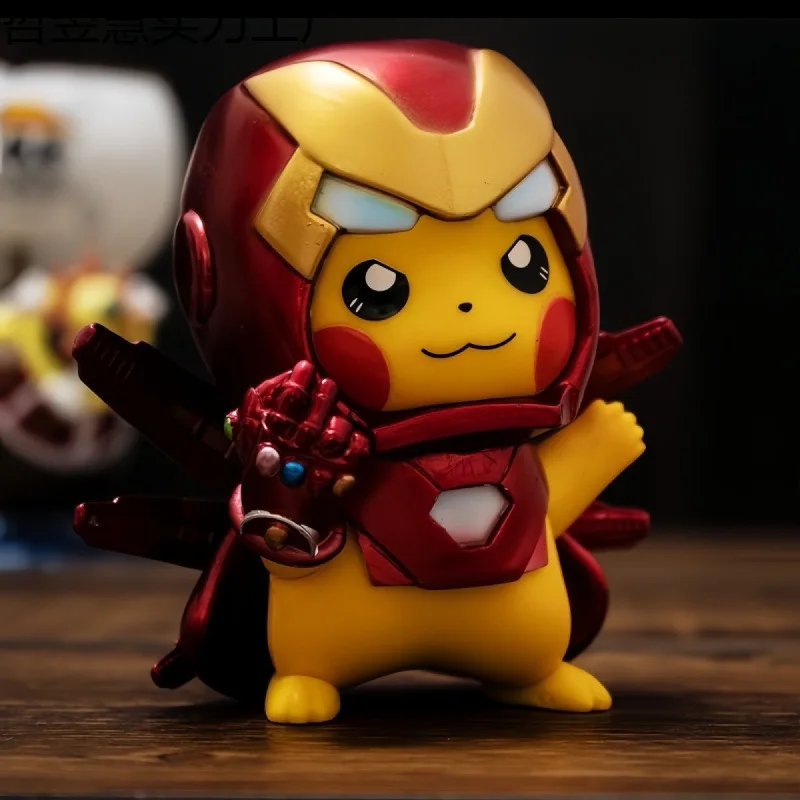Pikachu Cosplay Avengers Iron Man Action Figure Car Decorative Toy Collectible Desktop Display Model Doll
Pikachu Cosplay Avengers Iron Man Action Figure Car Decorative Toy Collectible Desktop Display Model Doll