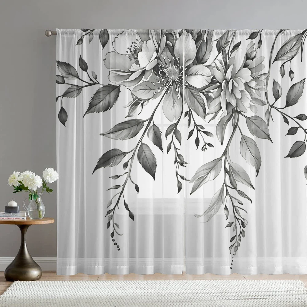 2PCS Gray floral printed window screens for home decoration, with pole bags, suitable for kitchens, cafes, and living rooms
2PCS Gray floral printed window screens for home decoration, with pole bags, suitable for kitchens, cafes, and living rooms