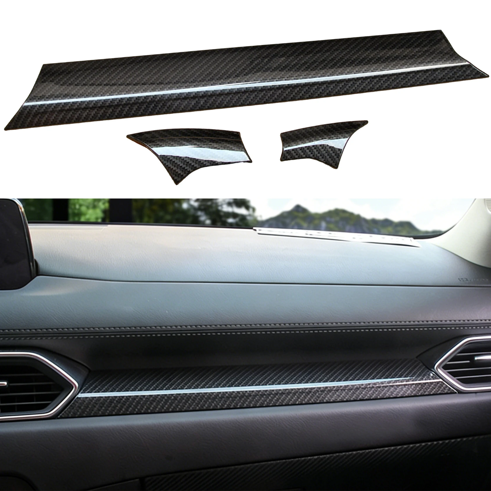 Car Center Console Dashboard Strips Cover Trim Styling For Mazda CX-5 CX5 KF 2017-2025 Accessories 3Pcs/Set Left Hand Drive
Car Center Console Dashboard Strips Cover Trim Styling For Mazda CX-5 CX5 KF 2017-2025 Accessories 3Pcs/Set Left Hand Drive