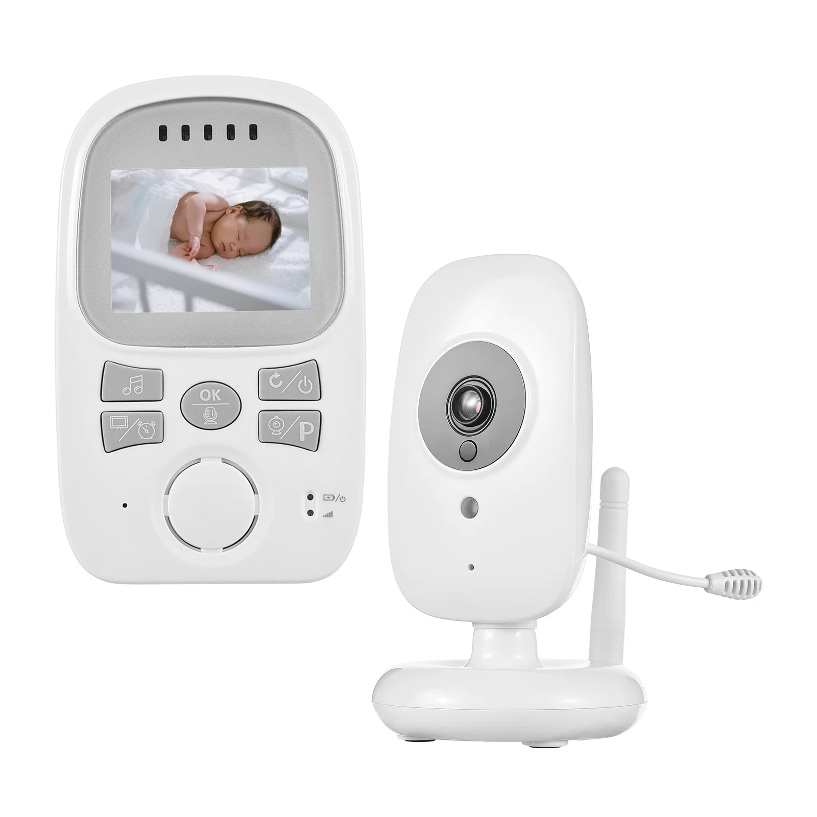 2.4 Inch Video Monitor with Camera Full Angle LCD Display Two-way Communication Temperature Display Night Vision Wireless Set
2.4 Inch Video Monitor with Camera Full Angle LCD Display Two-way Communication Temperature Display Night Vision Wireless Set