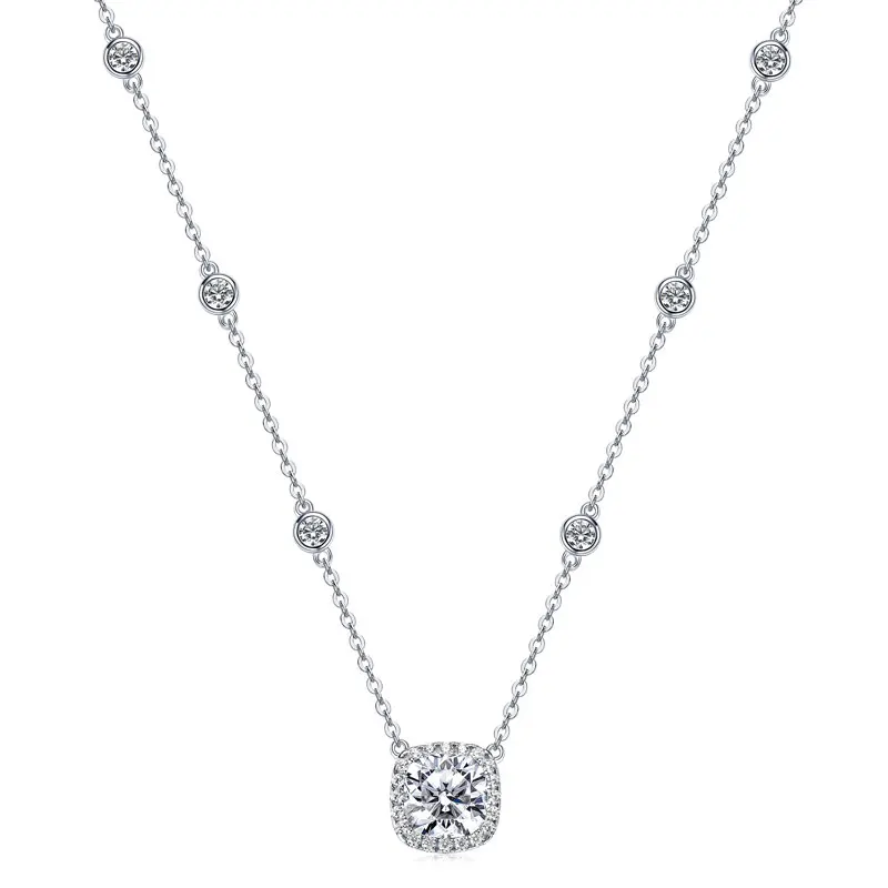 IOGOU Shiny 2.5ct Cushion Cut Moissanite Square Pendant Necklace for Women 925 Sterling Silver CZ Engagement Charm Fine Jewelry
IOGOU Shiny 2.5ct Cushion Cut Moissanite Square Pendant Necklace for Women 925 Sterling Silver CZ Engagement Charm Fine Jewelry