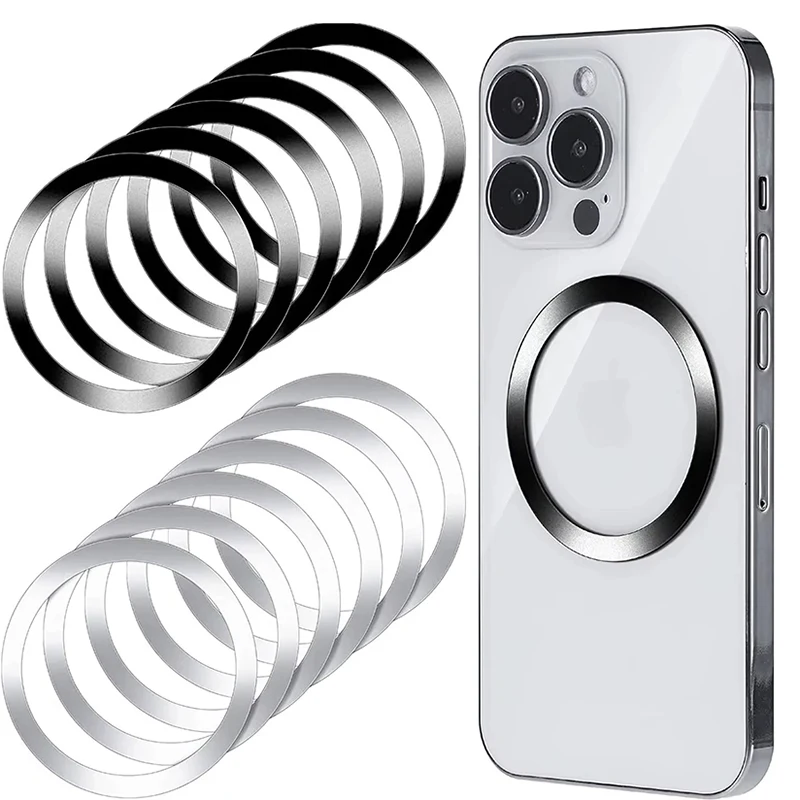 1-5 Pcs Stainless Steel Magnetic Metal Plate Ring For MagSafe Wireless Charger Thin Metal Disc Sticker For Mobile Phone Charging
1-5 Pcs Stainless Steel Magnetic Metal Plate Ring For MagSafe Wireless Charger Thin Metal Disc Sticker For Mobile Phone Charging