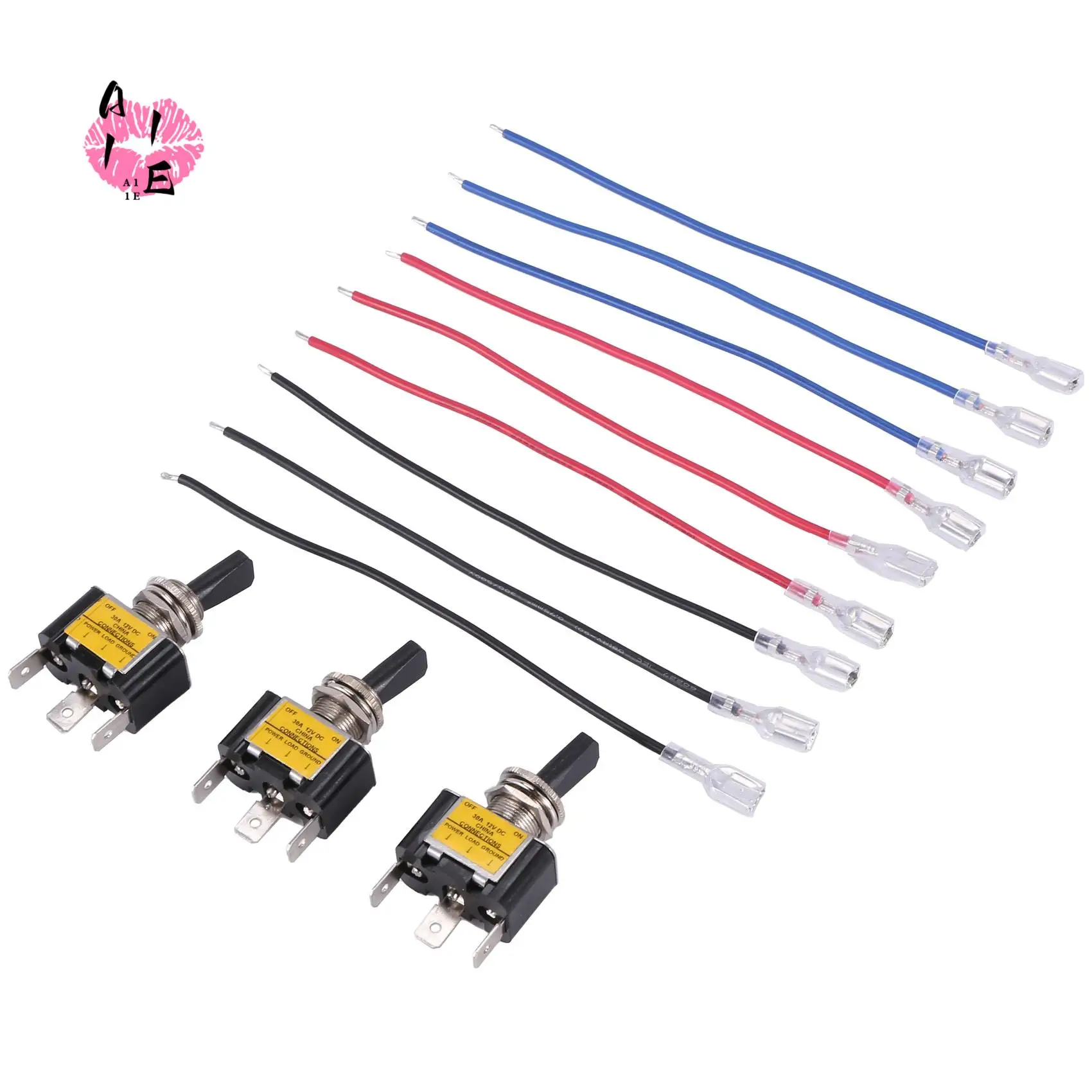 A11E-3PCS ON Off Rocker Lighted Toggle Switch 30A 12V DC SPST 2 Position 3 Pin Blue LED Light Wired For Car Boat Automotive
A11E-3PCS ON Off Rocker Lighted Toggle Switch 30A 12V DC SPST 2 Position 3 Pin Blue LED Light Wired For Car Boat Automotive