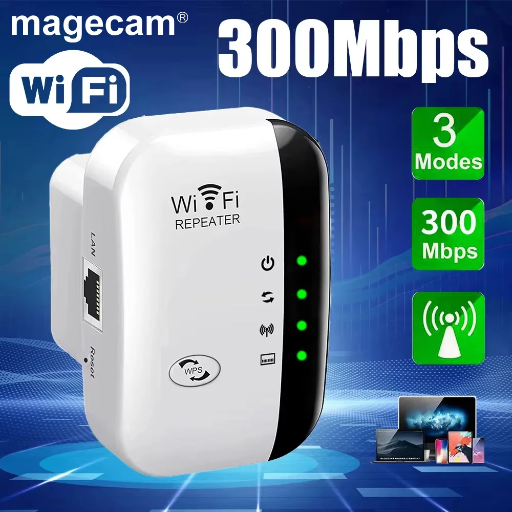 Беспроводной повторитель Wi-Fi Magecam 300 Мбит/с, повторитель 2,4 ГГц, диапазон сетевого расширителя 802.11N/B/G, беспроводной 4-контактный светильник, повторитель Wi-Fi
Беспроводной повторитель Wi-Fi Magecam 300 Мбит/с, повторитель 2,4 ГГц, диапазон сетевого расширителя 802.11N/B/G, беспроводной 4-контактный светильник, повторитель Wi-Fi