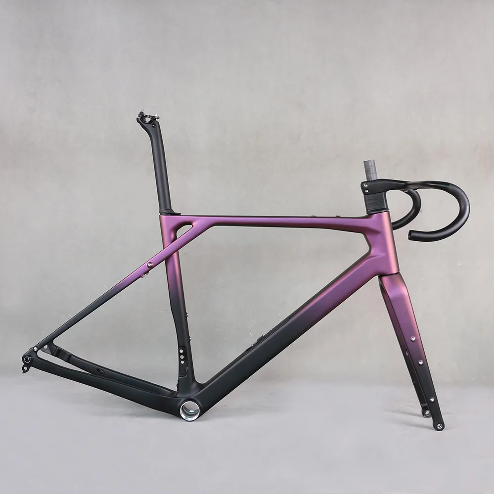 Carbon Frame Disc Brake Gravel Bike Full Hidden Cable Bicycle Part Carbon Fiber T1000 T47 700*50C UDH Frameset YS9448 GR208
Carbon Frame Disc Brake Gravel Bike Full Hidden Cable Bicycle Part Carbon Fiber T1000 T47 700*50C UDH Frameset YS9448 GR208