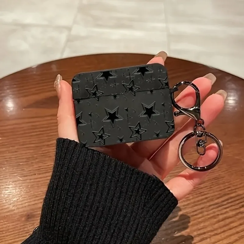 Black Stars Pattern Soft Headphone Case for AirPods Pro2 and Pro,AirPods 3, 4,1/2 Wireless Bluetooth Earphone Protective Cover
Black Stars Pattern Soft Headphone Case for AirPods Pro2 and Pro,AirPods 3, 4,1/2 Wireless Bluetooth Earphone Protective Cover