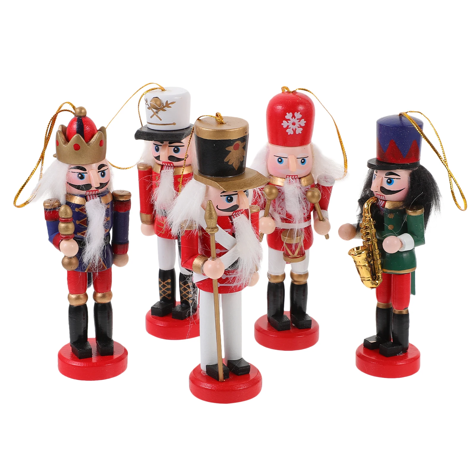5pcs Christmas Nutcracker Decoration Wooden Nutcrackers Festive Home Office Party Decoration Traditional Festival Ornaments Set
5pcs Christmas Nutcracker Decoration Wooden Nutcrackers Festive Home Office Party Decoration Traditional Festival Ornaments Set