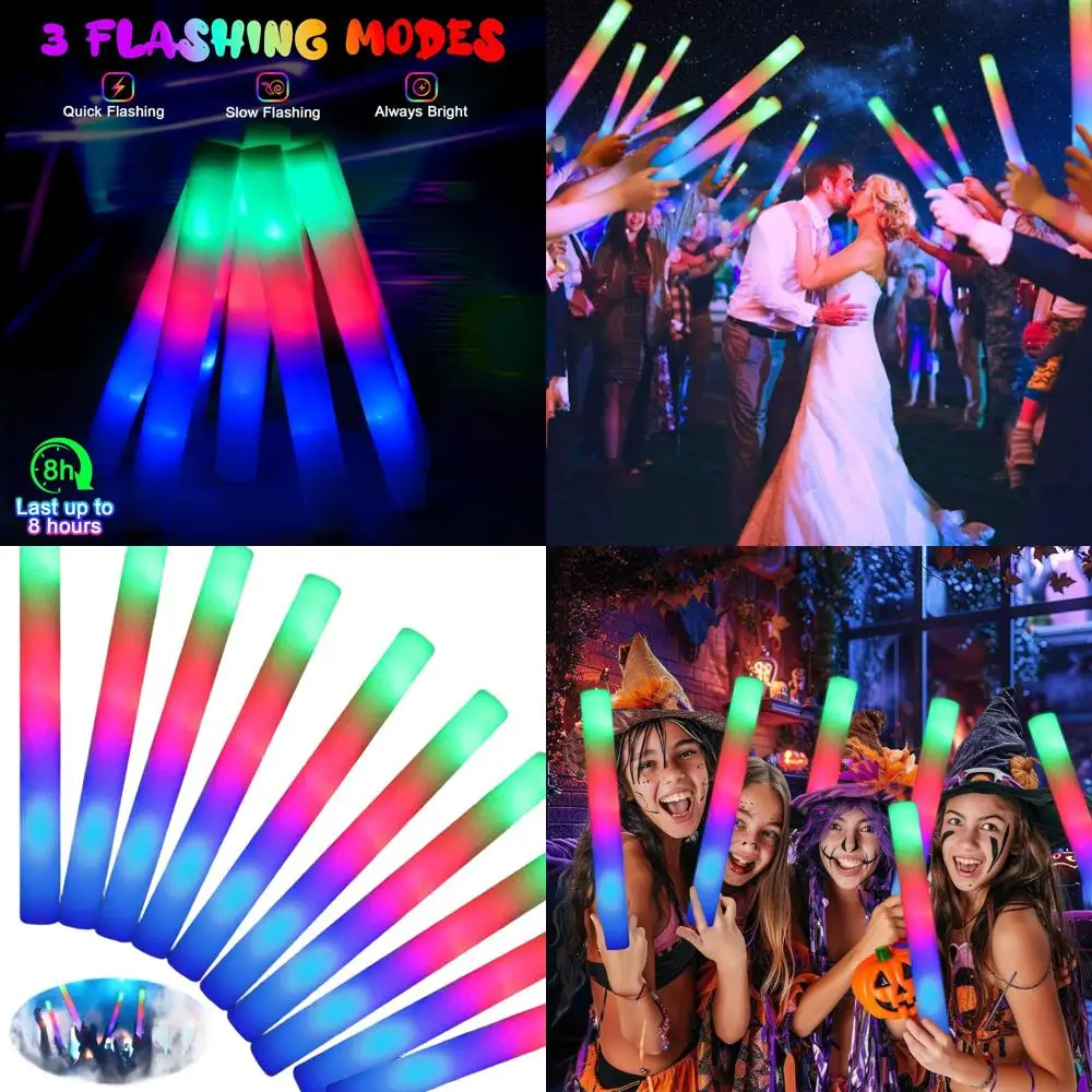Набор из 100 разноцветных светодиодных светящихся палочек для вечеринок, свадеб, дней рождения, Рождества и новогодних праздников
Набор из 100 разноцветных светодиодных светящихся палочек для вечеринок, свадеб, дней рождения, Рождества и новогодних праздников