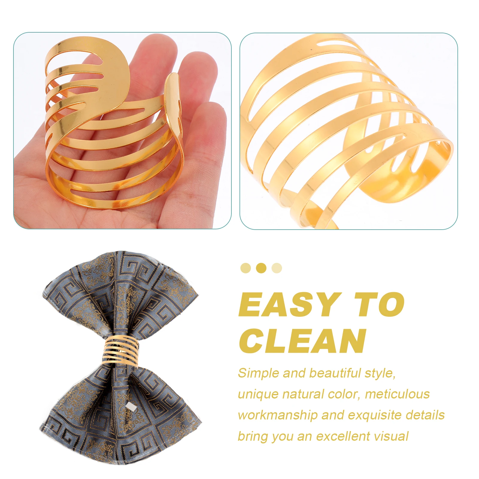 12Pcs Metal Napkin Rings Reusable Sturdy Retro Style Napkin Holder Table Setting Supply Festival Decor Table Setting Supply
12Pcs Metal Napkin Rings Reusable Sturdy Retro Style Napkin Holder Table Setting Supply Festival Decor Table Setting Supply