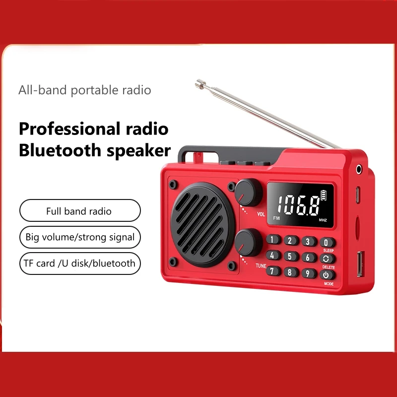 Best Reception MP3 Music Player Bluetooth Speakers Portable AM FM SW Radio Strong Volume Signal with Headphone/TF/U Disk Jack
Best Reception MP3 Music Player Bluetooth Speakers Portable AM FM SW Radio Strong Volume Signal with Headphone/TF/U Disk Jack