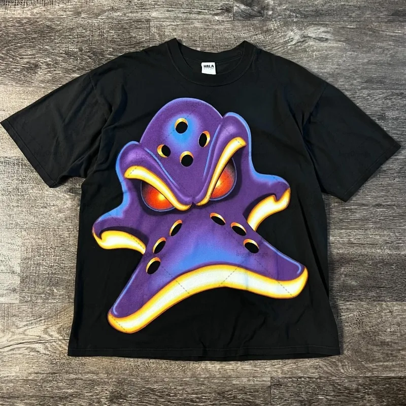 Rock Punk Summer New Style Clothing Hip-hop Harajuku Anime Print Oversized T-shirt Men High Street Fashion Versatile Casual Top
Rock Punk Summer New Style Clothing Hip-hop Harajuku Anime Print Oversized T-shirt Men High Street Fashion Versatile Casual Top