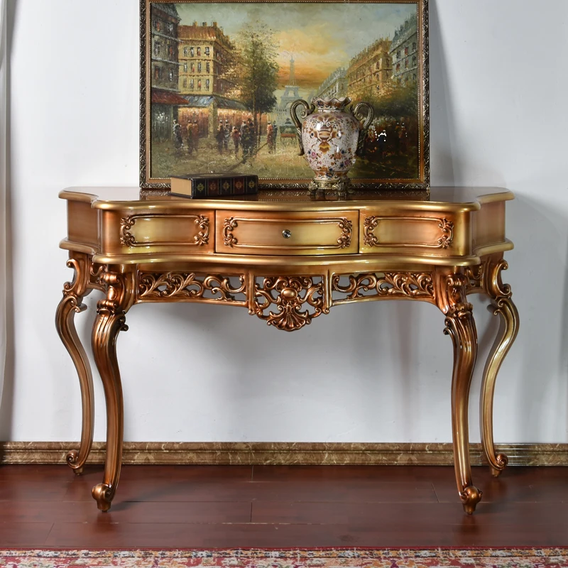 Carved European-style entrance table, luxury living room corridor, retro entrance decoration, case table against the wall
Carved European-style entrance table, luxury living room corridor, retro entrance decoration, case table against the wall