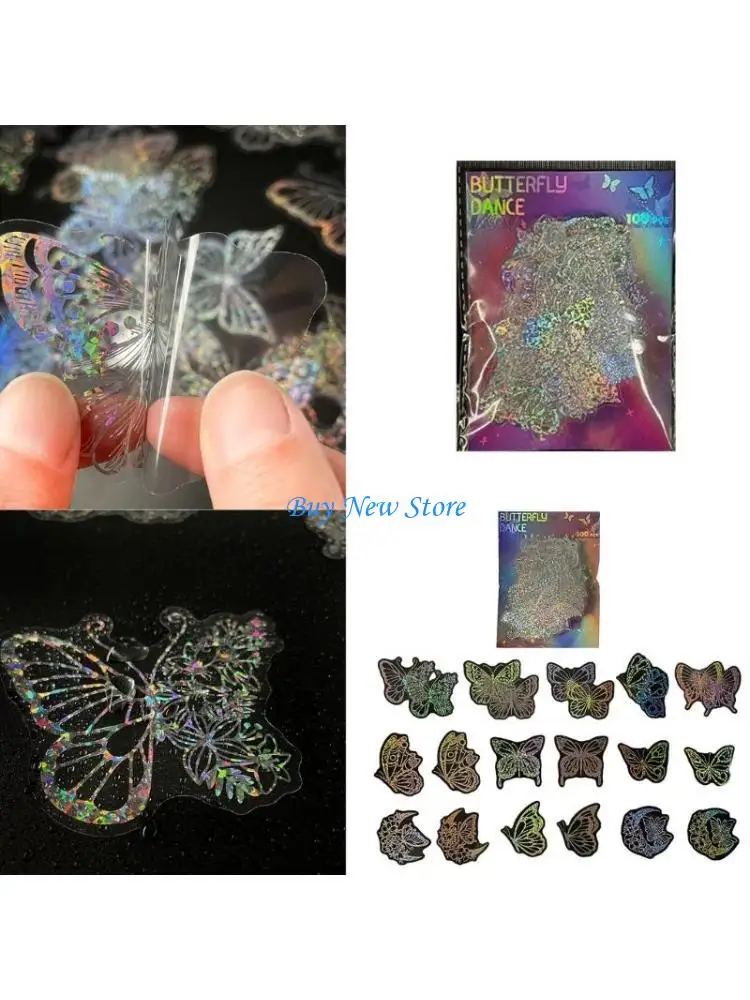 20CE 100Pcs Butterfly Stickers Clear Waterproof Stickers Metallic Stickers for Journals Phone Case Water Bottle
20CE 100Pcs Butterfly Stickers Clear Waterproof Stickers Metallic Stickers for Journals Phone Case Water Bottle