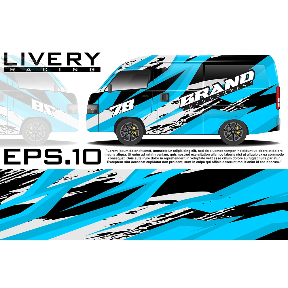 Blue and Black Colorful Full Body Racing RV Graphic Decals Vinyl Wrap Custom Color Changing DIY Car Full Wrap 500*100cm
Blue and Black Colorful Full Body Racing RV Graphic Decals Vinyl Wrap Custom Color Changing DIY Car Full Wrap 500*100cm