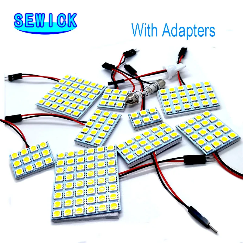 100 шт. 48SMD 5050 светодиодный Автомобильная панель, лампа для чтения купола, автомобильная лампа для интерьера крыши, лампа T10 W5W C5W C10W Festoon 3, основание адаптера
100 шт. 48SMD 5050 светодиодный Автомобильная панель, лампа для чтения купола, автомобильная лампа для интерьера крыши, лампа T10 W5W C5W C10W Festoon 3, основание адаптера