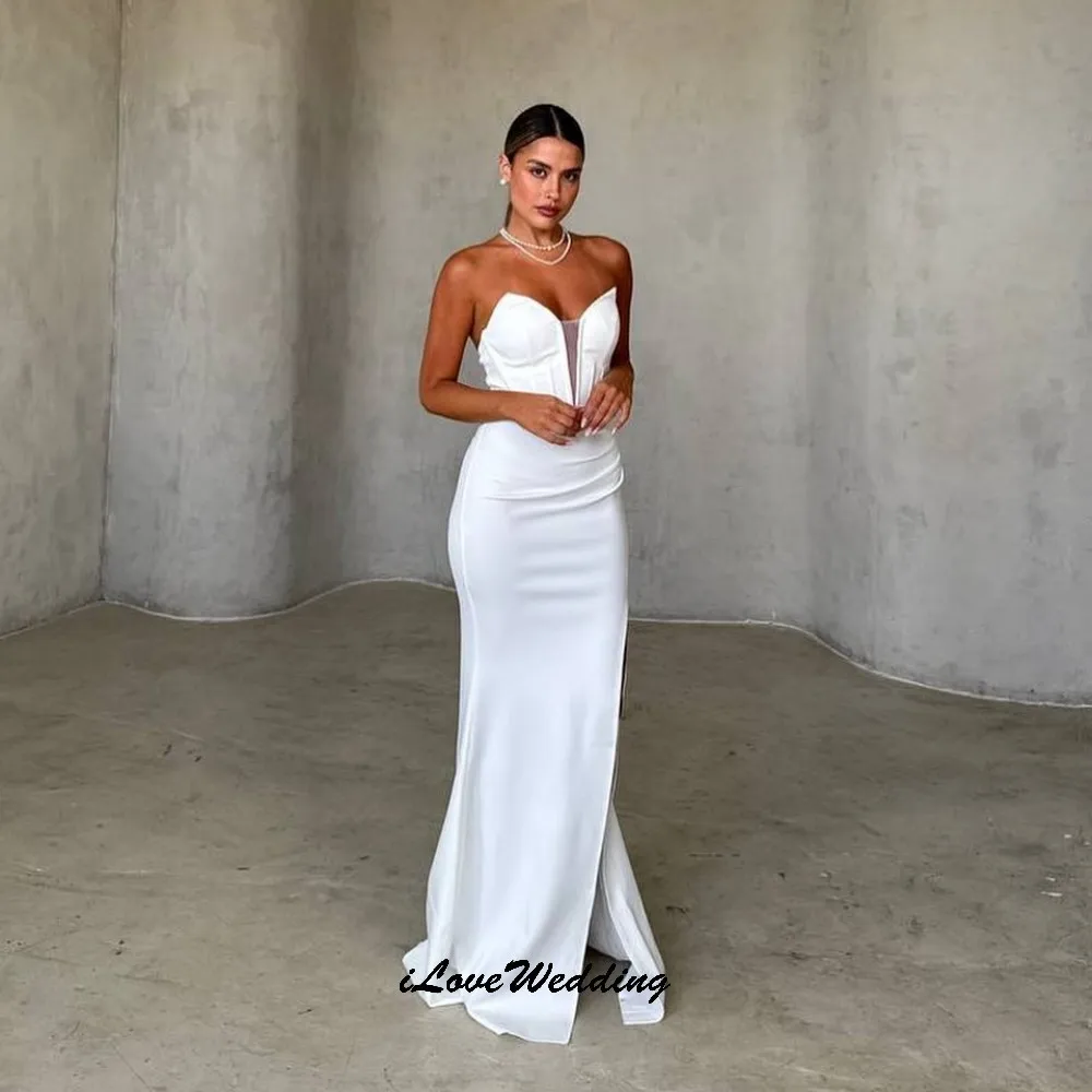 Elegant Strapless White Prom Dresses 2025 Mermaid Elegant Wedding Party Dress For Women V-Neck Sexy Formal Gowns Gala Customized
Elegant Strapless White Prom Dresses 2025 Mermaid Elegant Wedding Party Dress For Women V-Neck Sexy Formal Gowns Gala Customized