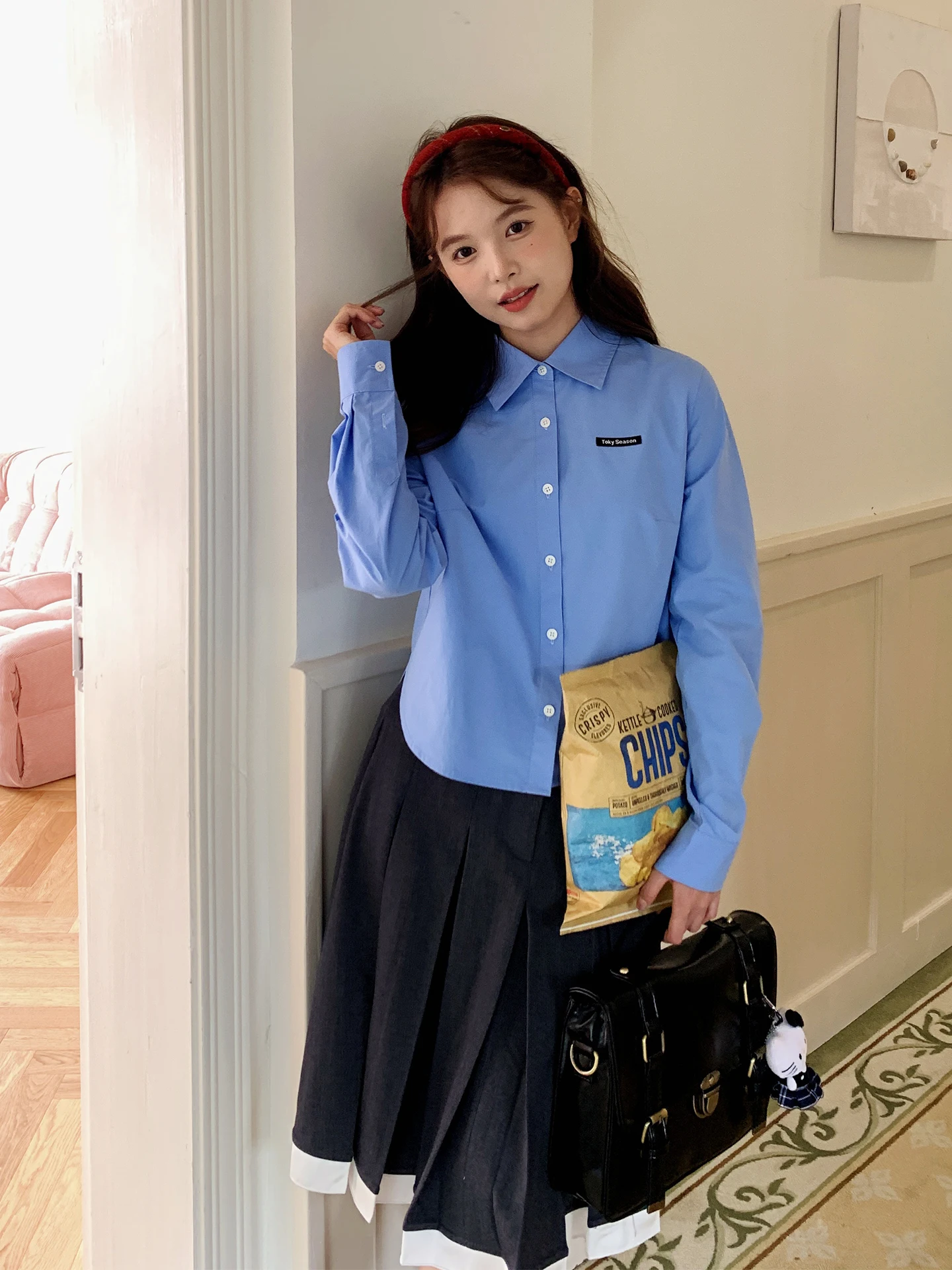 Tokyo Seasonal Record JK College Style Grey Half-length Skirt Casual Pleated Women's Miniature High-waist Slimming Skirt
Tokyo Seasonal Record JK College Style Grey Half-length Skirt Casual Pleated Women's Miniature High-waist Slimming Skirt