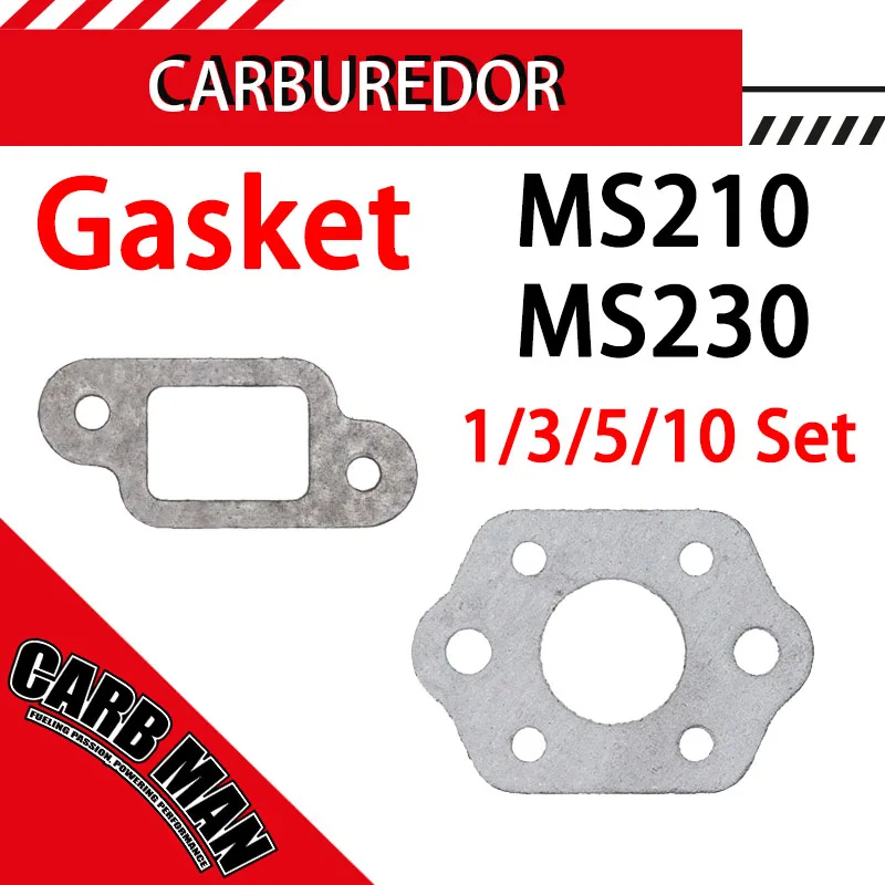 Chainsaw Carburetor Muffler Gasket For Stihl MS210 MS230 MS250 021 023 025 MS 210 230 250 11231290900
Chainsaw Carburetor Muffler Gasket For Stihl MS210 MS230 MS250 021 023 025 MS 210 230 250 11231290900