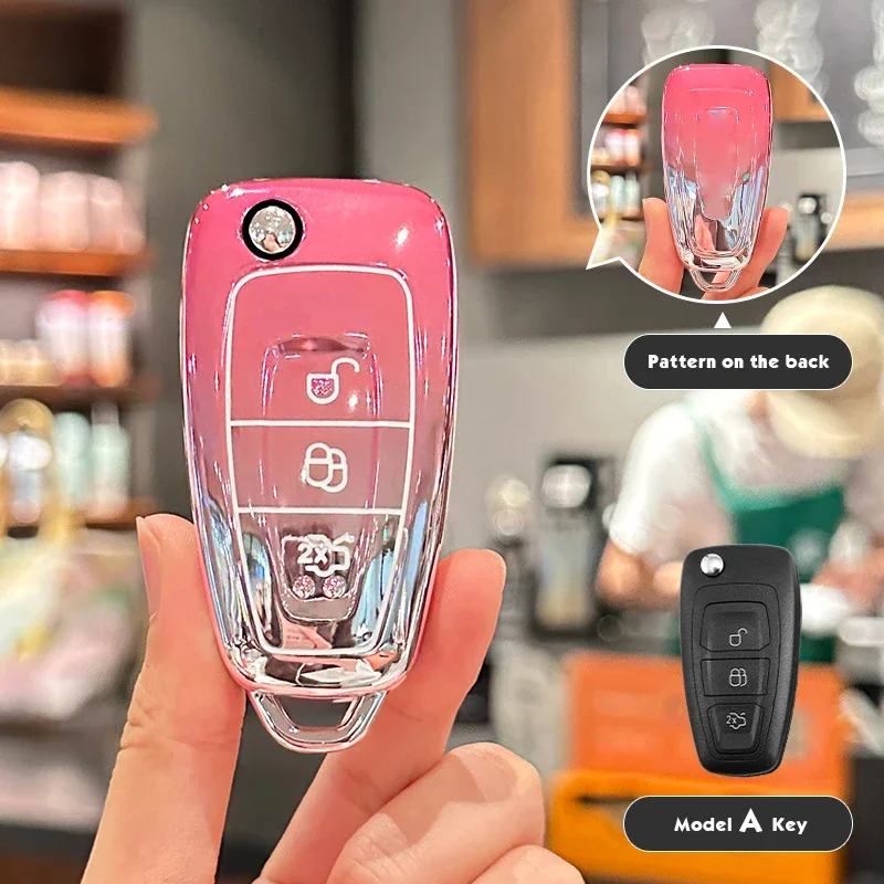 Sakura Pink For Ford Fiesta Focus 3 4 Mondeo Ecosport Kuga Focus 3 Button Remote Car Key Case Key Fob Cover Holder Accessories
Sakura Pink For Ford Fiesta Focus 3 4 Mondeo Ecosport Kuga Focus 3 Button Remote Car Key Case Key Fob Cover Holder Accessories