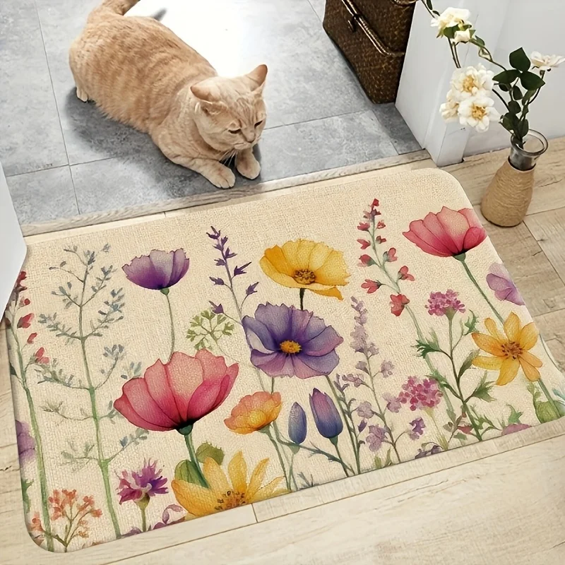 Hello Spring Floral Doormat for Entryway Outdoor Entrance Kitchen Bathroom Home Decor Polyester
Hello Spring Floral Doormat for Entryway Outdoor Entrance Kitchen Bathroom Home Decor Polyester