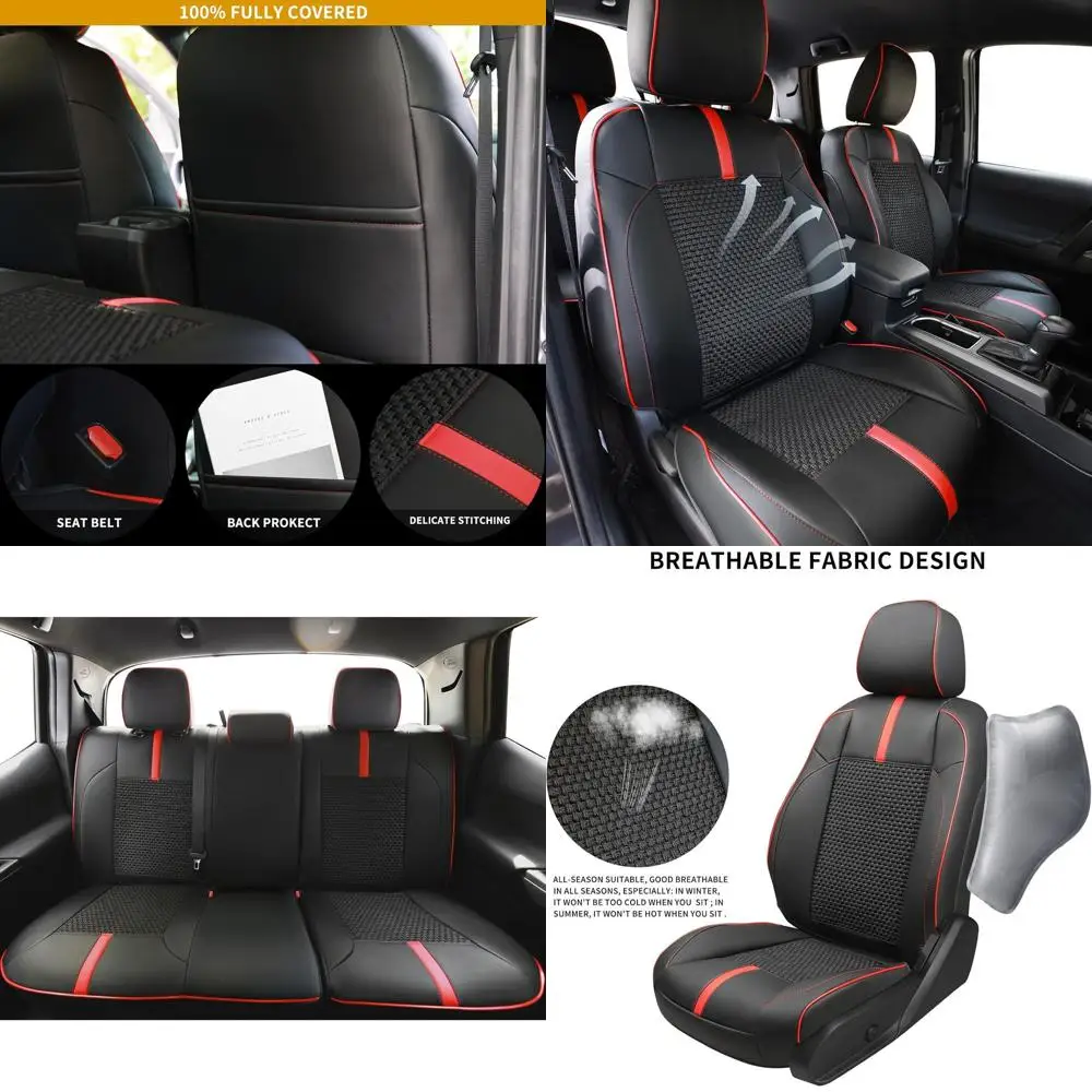 Кожаные чехлы на сиденья на заказ для Toyota Tacoma 2016-2023 3-го поколения Double & Crew Cab SR, SR5, Limited, TRD Pro, TRD Sport, TRD Off-R
Кожаные чехлы на сиденья на заказ для Toyota Tacoma 2016-2023 3-го поколения Double & Crew Cab SR, SR5, Limited, TRD Pro, TRD Sport, TRD Off-R