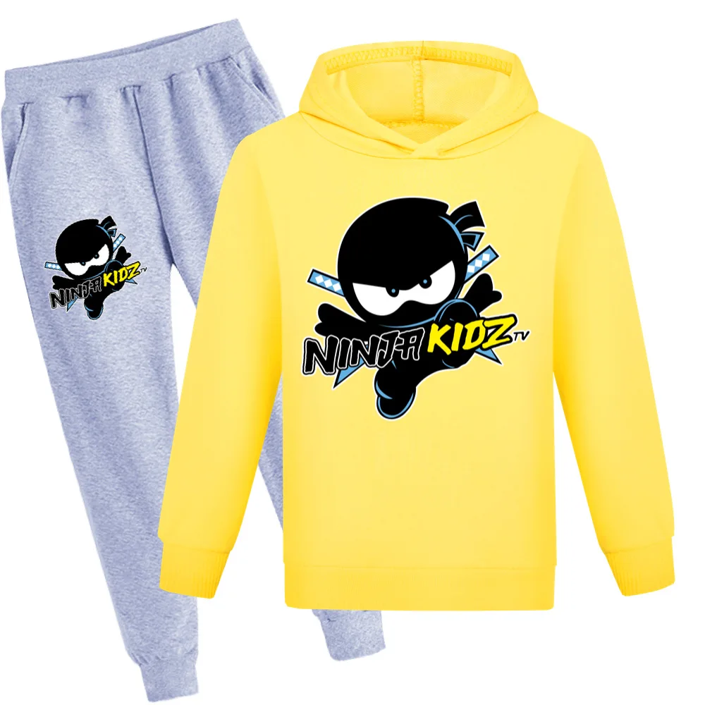 Spring Autumn Boys Clothing Set Kids Fashion Hoodies Sweatshirt NINJA KIDZ Hooded T-Shirt+Pants 2pcs Children Girl Sportswear
Spring Autumn Boys Clothing Set Kids Fashion Hoodies Sweatshirt NINJA KIDZ Hooded T-Shirt+Pants 2pcs Children Girl Sportswear