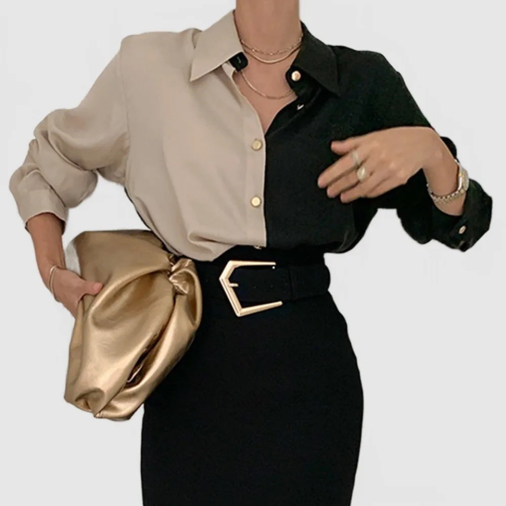Korean Chic Summer Thin Retro Long Sleeved Shirt OL Elegant Turn Down Collar Button Blouse Shirts Casual Loose Fashion Tops
Korean Chic Summer Thin Retro Long Sleeved Shirt OL Elegant Turn Down Collar Button Blouse Shirts Casual Loose Fashion Tops