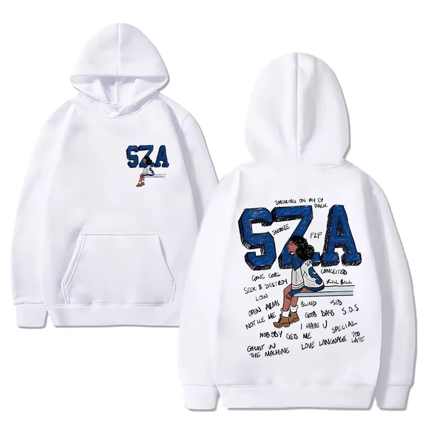 Singer SZA SOS Graphic Print Hoodies Men Woman Fashion Casual Fleece Long sleeve Sweatshirts popular Unisex Oversized pullovers
Singer SZA SOS Graphic Print Hoodies Men Woman Fashion Casual Fleece Long sleeve Sweatshirts popular Unisex Oversized pullovers