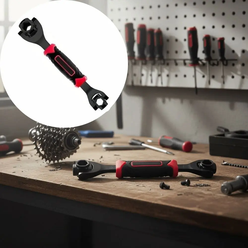 360 Degree Rotation Socket Wrench 52-in-1 Socket 8-in-1 Function Spline Bolts Sleeve Labor-Saving Design Durable Construction
360 Degree Rotation Socket Wrench 52-in-1 Socket 8-in-1 Function Spline Bolts Sleeve Labor-Saving Design Durable Construction